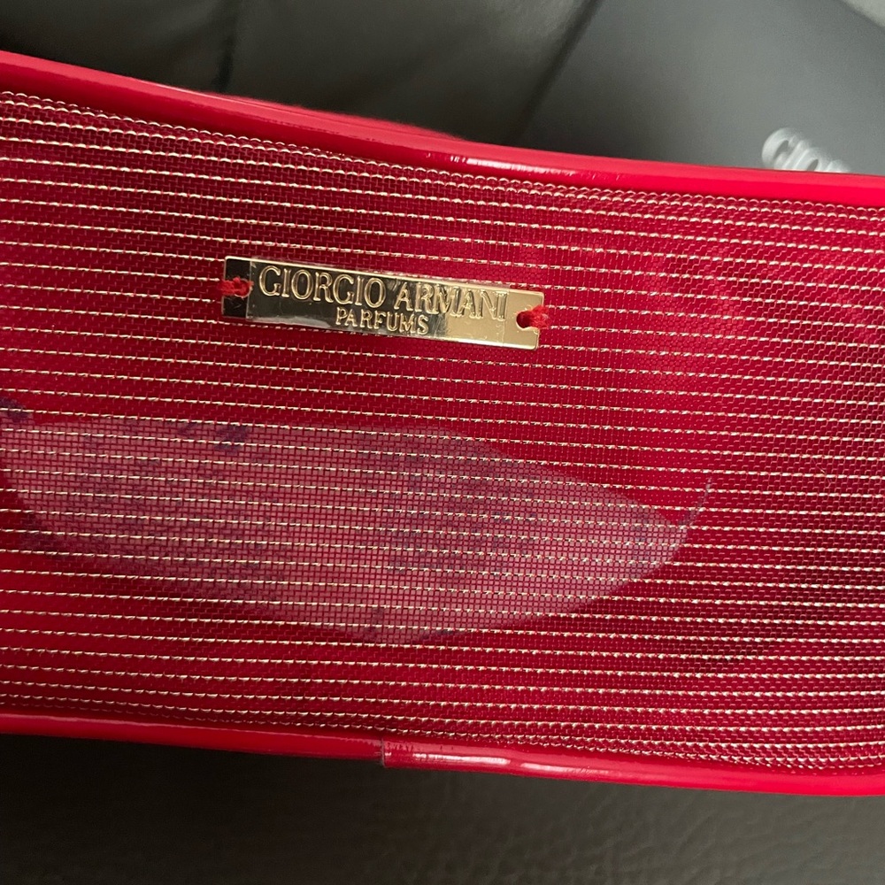 Giorgio Armani Vibrant Red Cosmetic Bag - Picture 5 of 17
